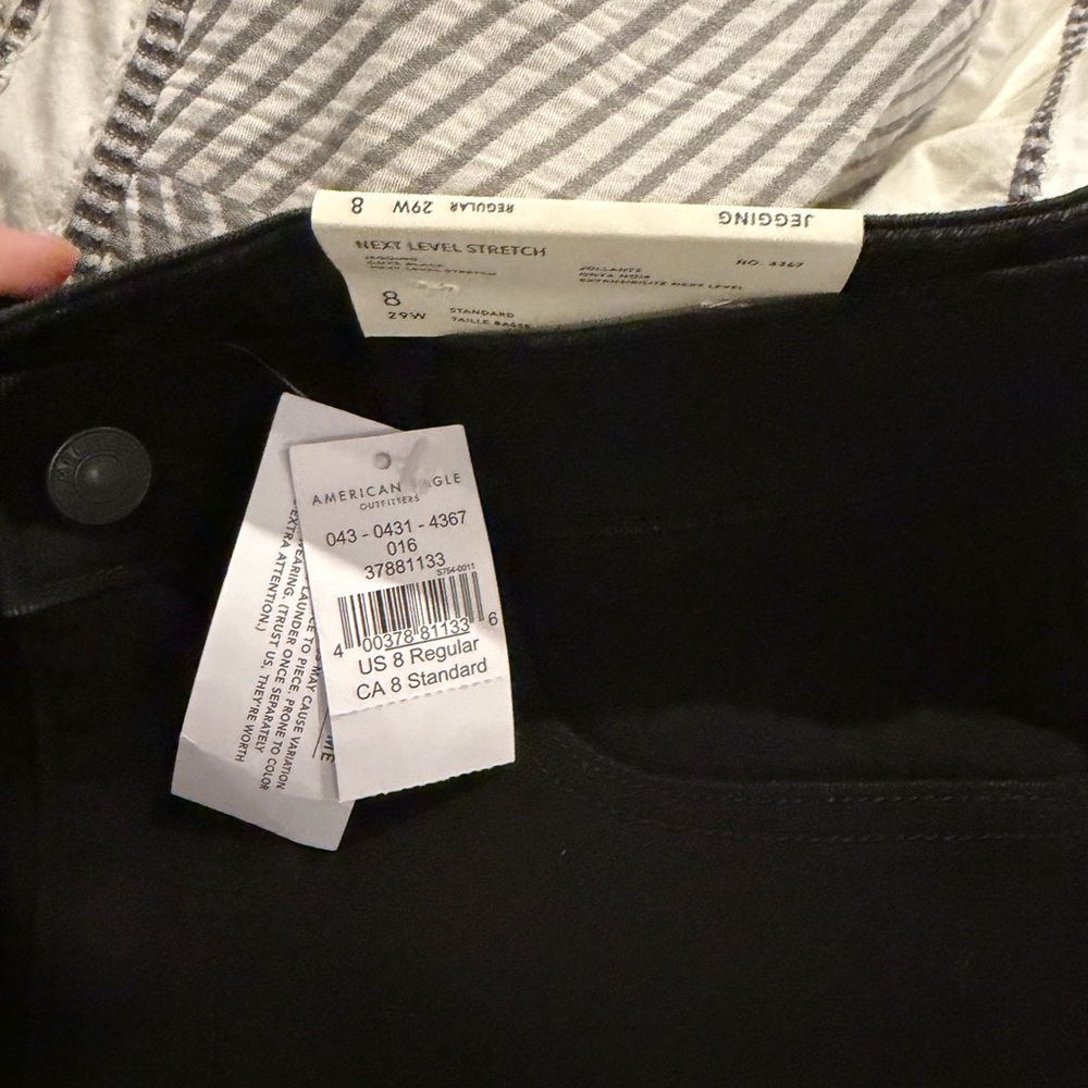 American Eagle Next Black Slim Fit Jeans - Picture 2 of 2